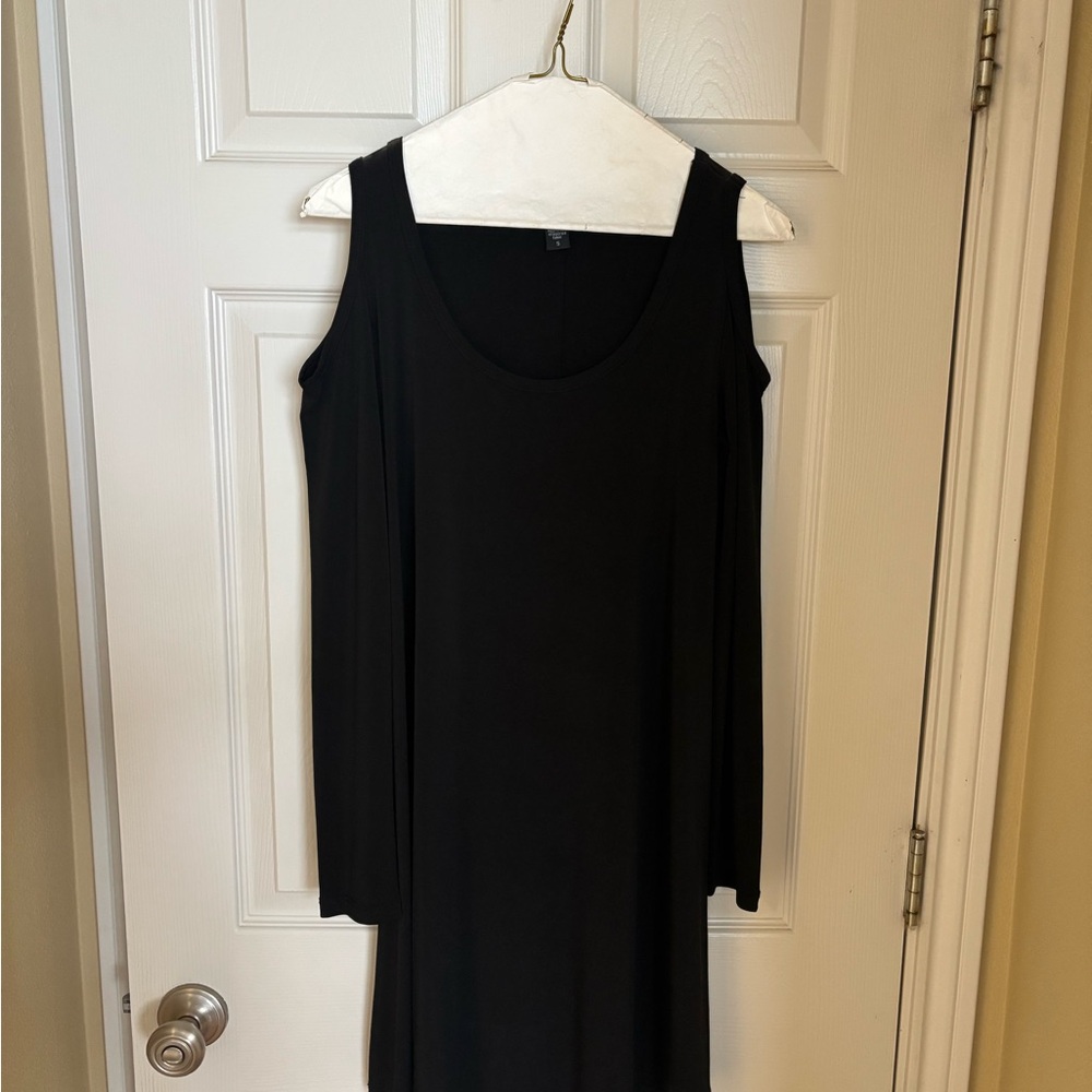 Karen Kane Black Long Sleeve Cold Shoulder Dress